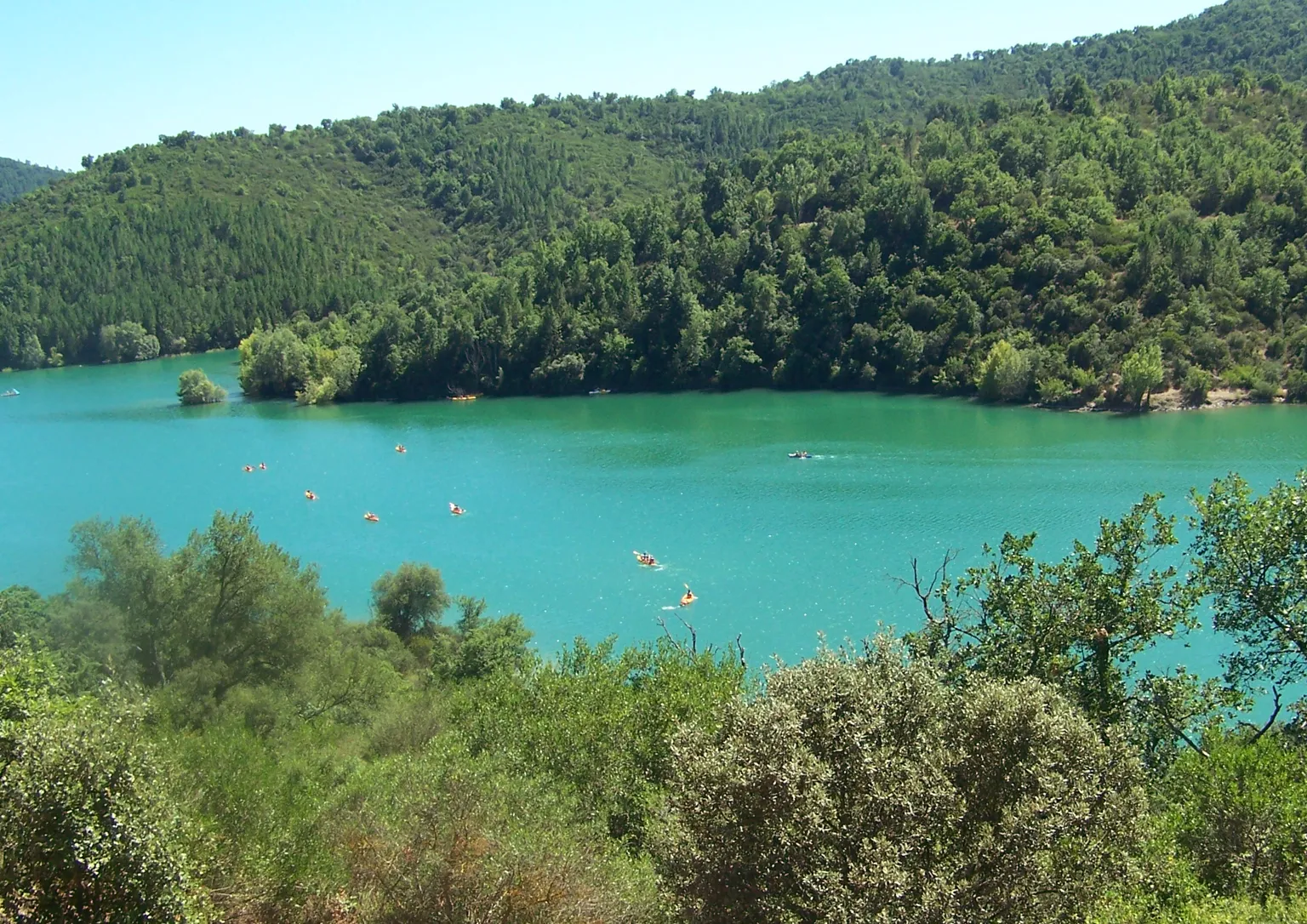 Fields and Lake Cassien